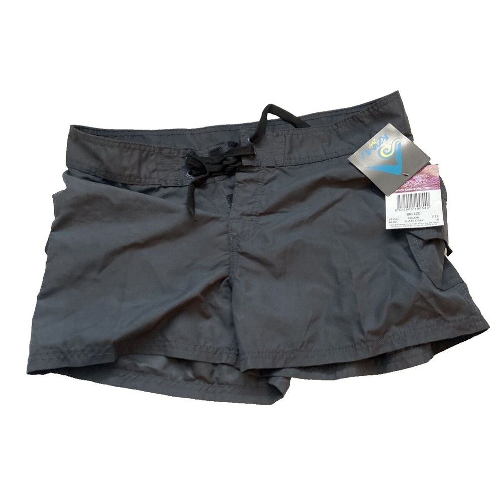 Kanu Surf Women Breeze Board Shorts Slate Grey Size 10 8100